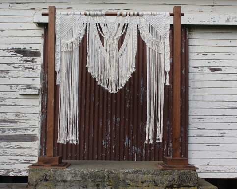 black fairy light curtain