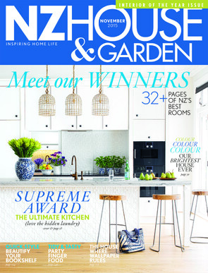 2015 Front cover of NZ House and Garden November Issue
