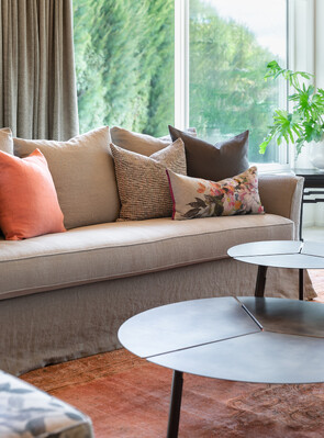 Living room designed by Natalie Du Bois photo by Michelle Weir