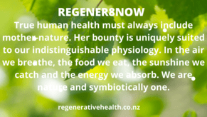 Mother Nature is Vital for Optimum Health and Wellbeing