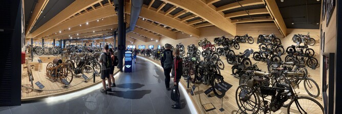 As your enter the museum you are totally shocked at the size and the amount of bikes!