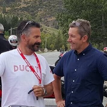 Greg with Troy Bayliss at NDR2016 📸 Greg Monahan