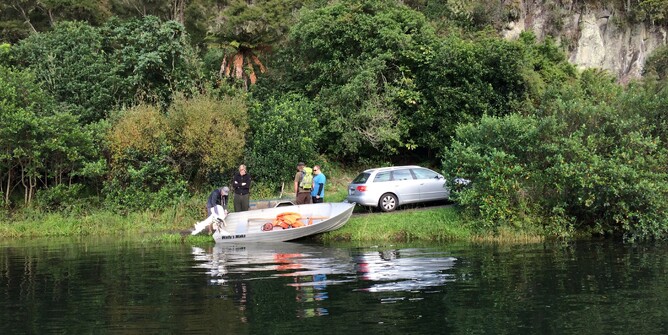 Lake Waipapa trout fishing