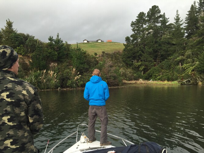 Trout Fishing Lake Whakamaru stream mouth