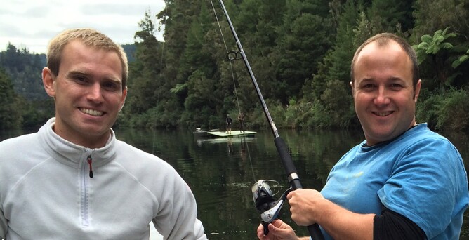 Lake Waipapa trout fishing
