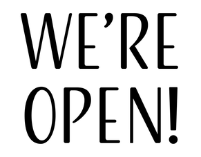 Yes, we&#039;re still open today!