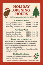 Kihirimete &amp; New Year Hours
