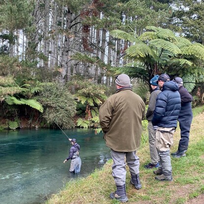 Ollie Bassett Fly Fishing demonstrates how to Euro Nymph in New Zealand