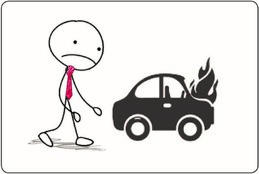 A few months later it was stolen and burnt out