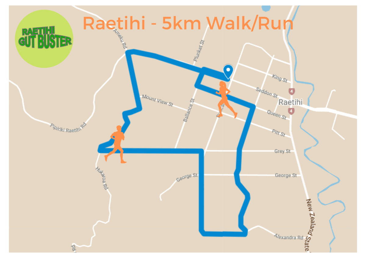 Family 5k Walk/Run Raetihi Gutbuster