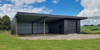 Farm storage shed
