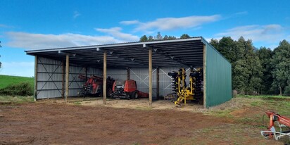 Canopy pole shed