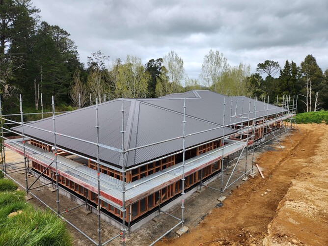 New roof installation with flashing and ventilation detail