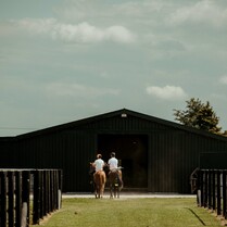 Horse stable entrance