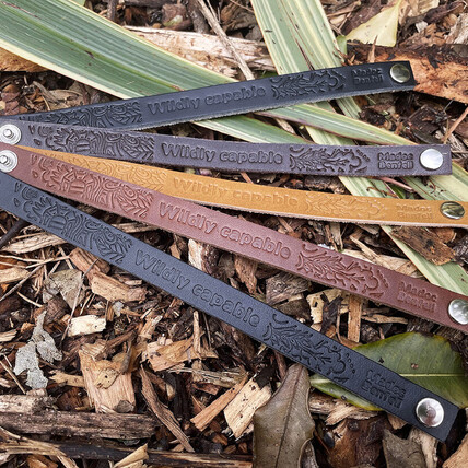 Wildly Capable Leather Wrist Bands