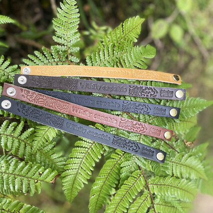 Wildly Capable Leather Wrist Bands