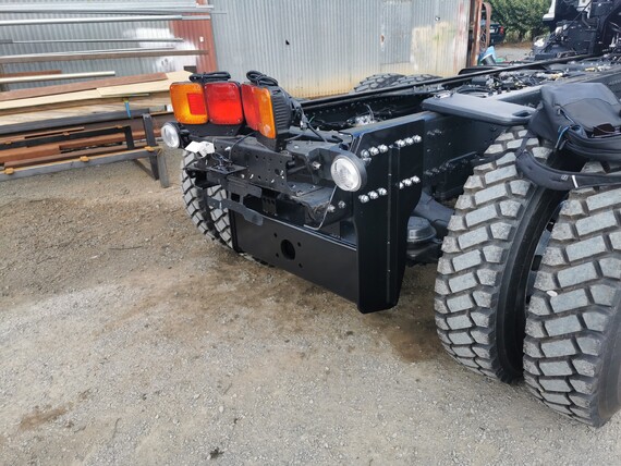 Photo of a truck trailer drawbeam created by Smythes Engineering