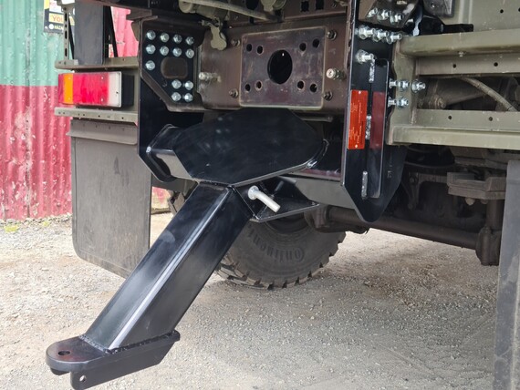 Photo of a truck trailer drawbeam created by Smythes Engineering