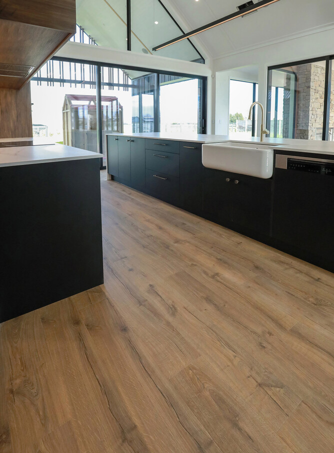 Kitchen Design by Taya Stockdale at Hostess Kitchens | Floorboards Flooring: Laminate Impressive