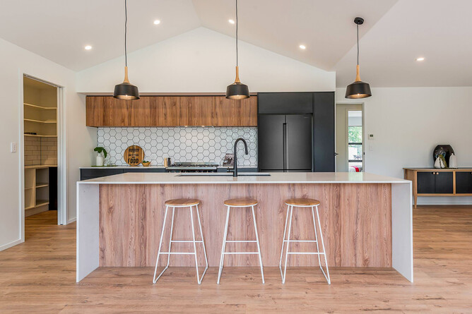 Kitchen design & manufacture by Total Kitchens | Floorboards Laminate Flooring: Drammen Cornwall Oak