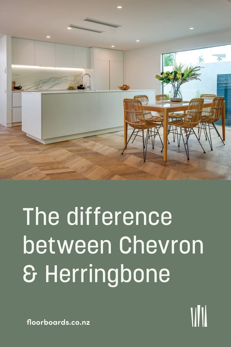 What's the difference between Chevron and Herringbone?