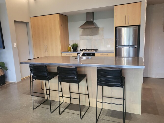 BEFORE: The previous kitchen space before the renovation.