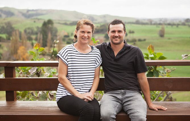 Pictured from left: Claire Edward, Malcolm Edward