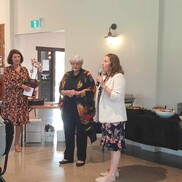 Valerie Ferguson recognition for her contribution to Morrinsville Gallery December 2023