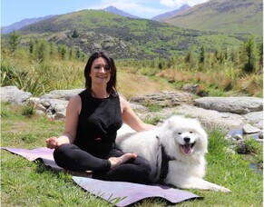 Dreading a Soggy Walk? Feeling Stiff?  Easy DOGA (dog yoga) and Massage for You and Your Dog