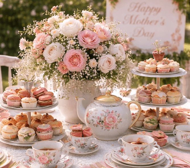 mothers day vintage tea party