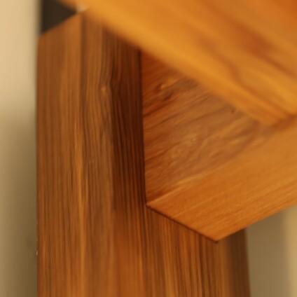 Native timber interior detailing showing perfect joins.