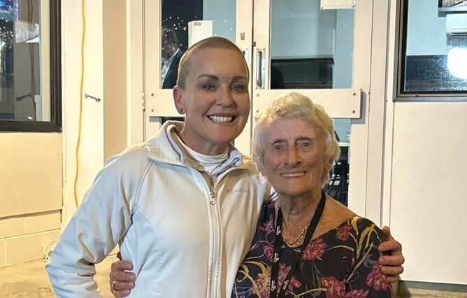 Natalie Rasmussen and Dorothy Cutts at last year's event.