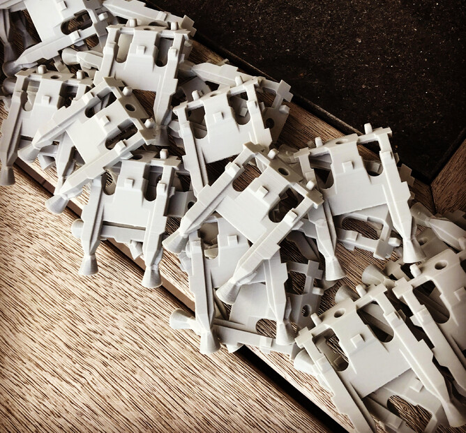 Investment Casting Patterns - Short run of bridge production parts to satisfy demand whilst awaiting tool manufacture.