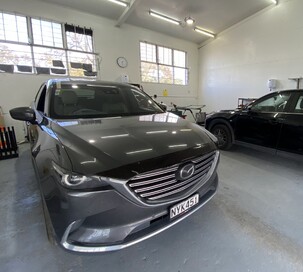 Grey Mazda CX-9 inside fitted with a new windscreen
