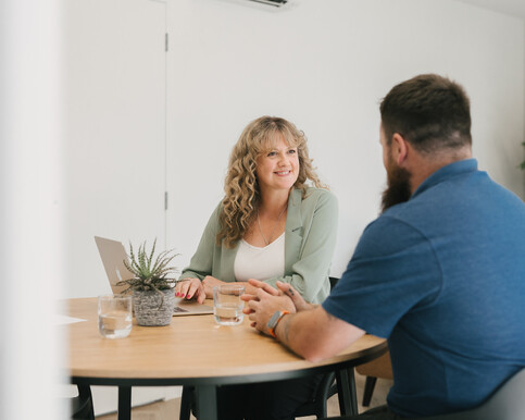 Client interaction with a Mortgage Advisor.