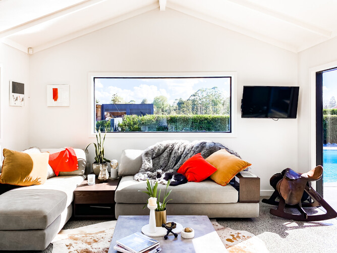 Living area in the minor dwelling