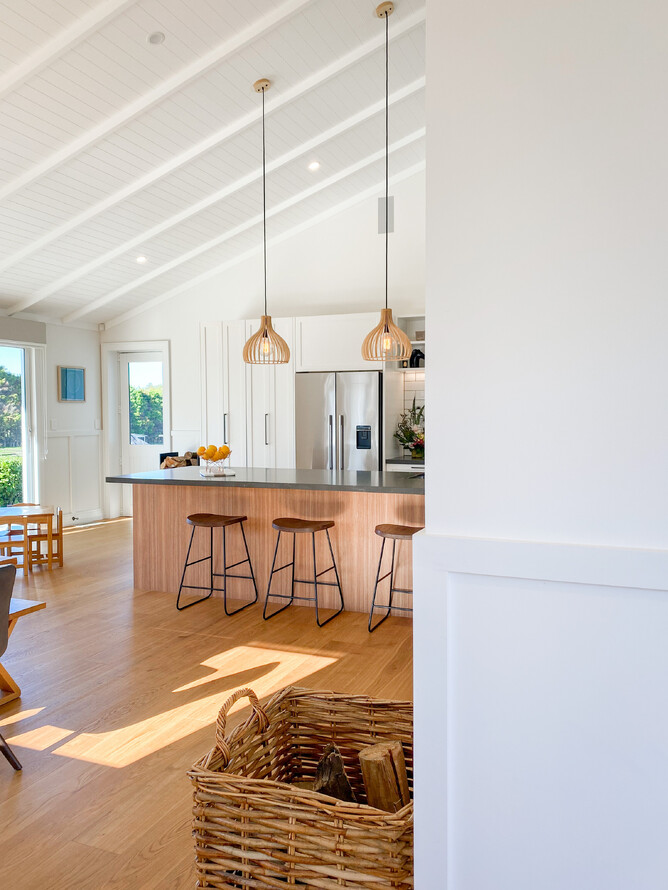 The front entrance leading to the kitchen and living areas