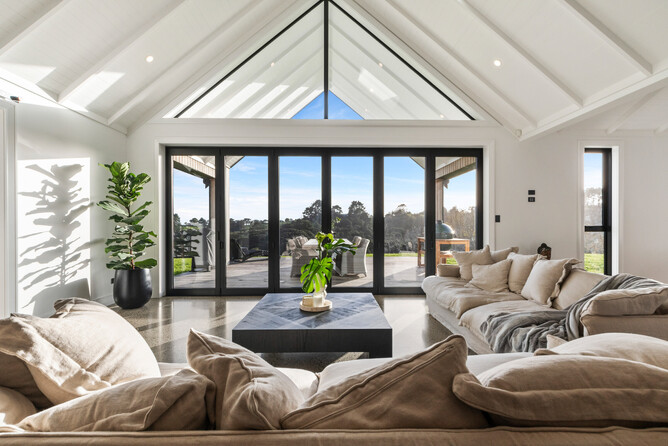 country home gable window feature