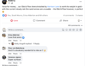 Arenas and extreme weather. We&#039;re thrilled to receive these updates from clients