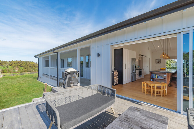 The east facing verandah