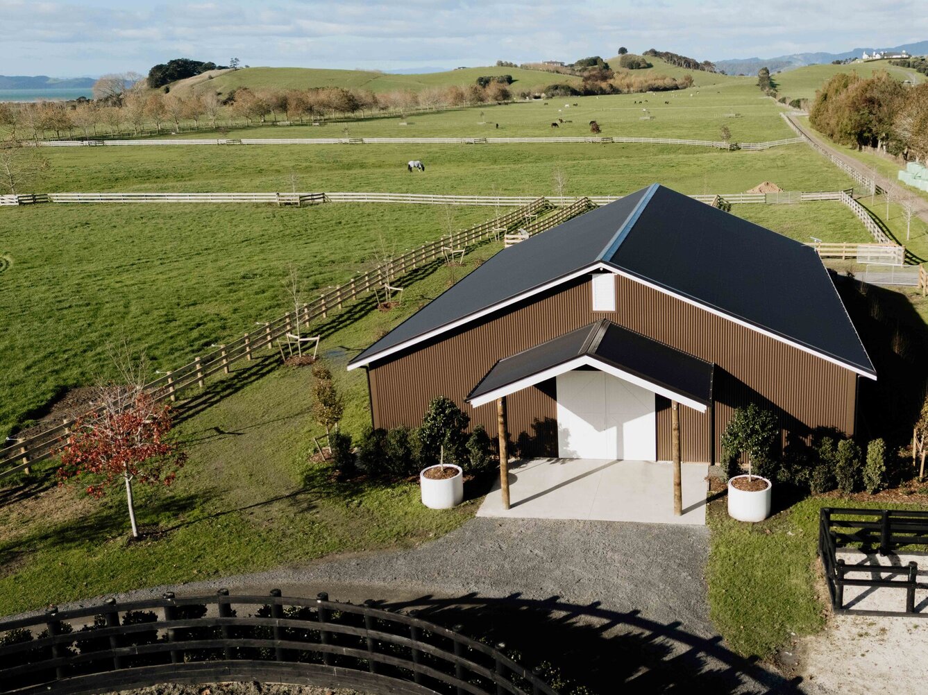North Ridge Stud Stable Aerial View