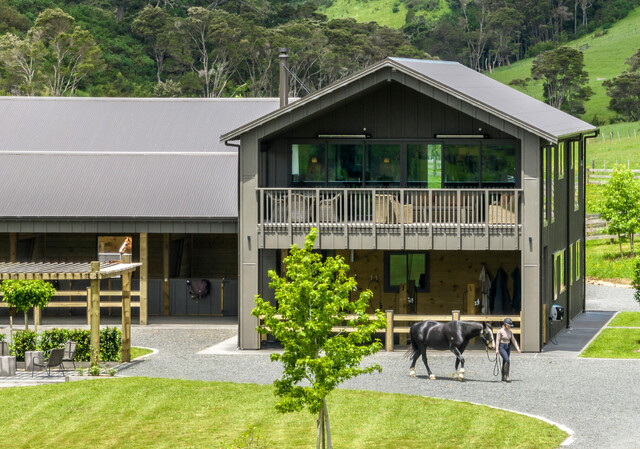 bathroom with polished concrete floors and freestanding bath