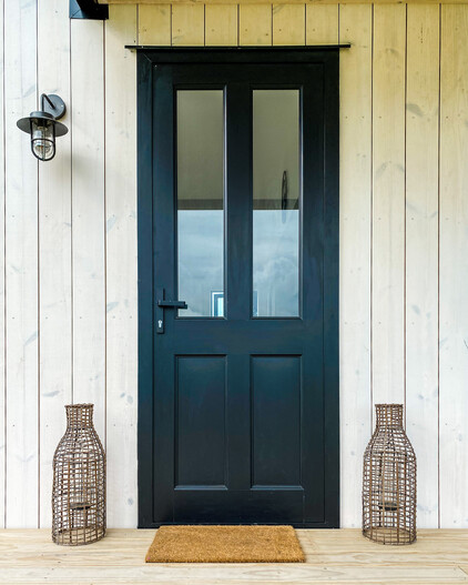 Front door with feature lantern light