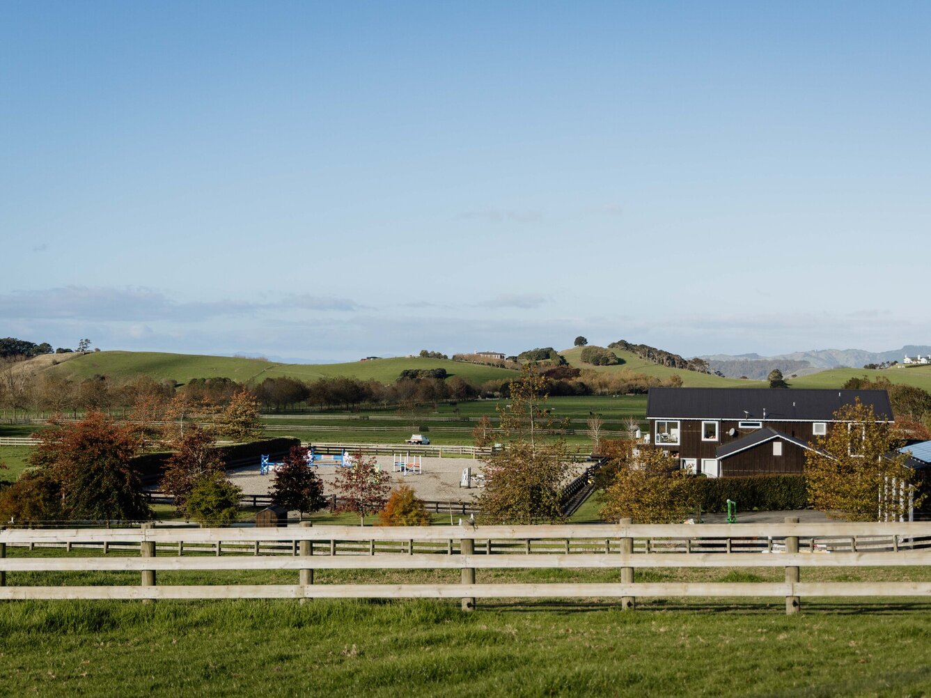 North Ridge Stud view of arena and main barn