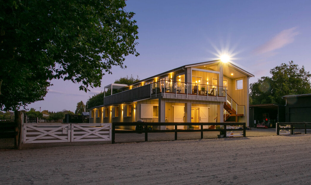 barn with stables and apartment