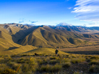 Mackenzie Basin high-country landscape at Omahau Hill Station