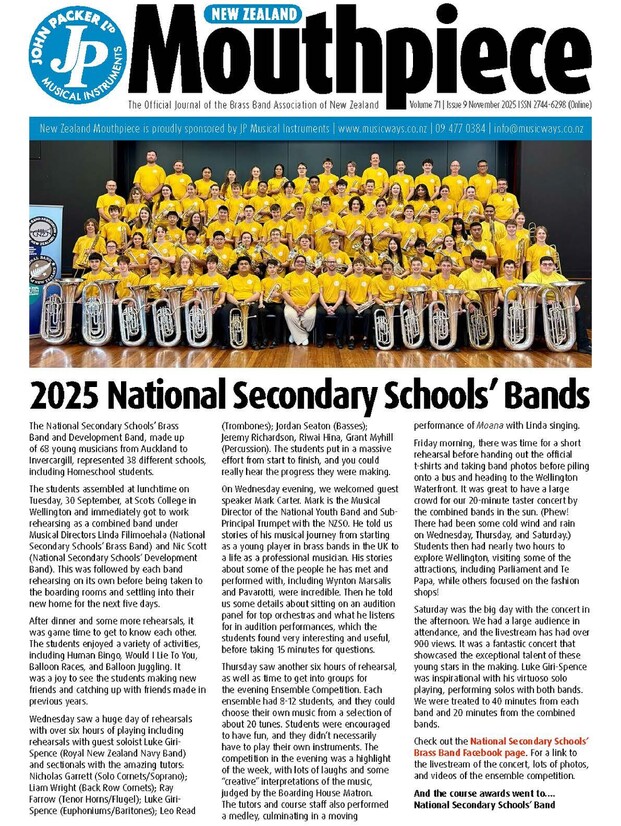 The New Zealand Brass Band Mouthpiece