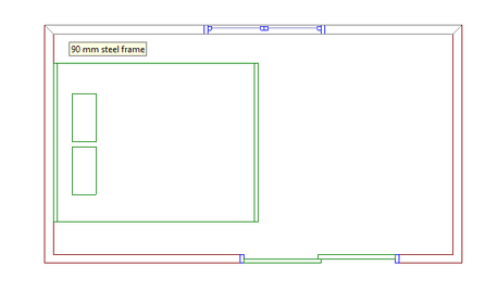 4.2m x 2.4m - One bedroom cabin - perfect for an extra bedroom