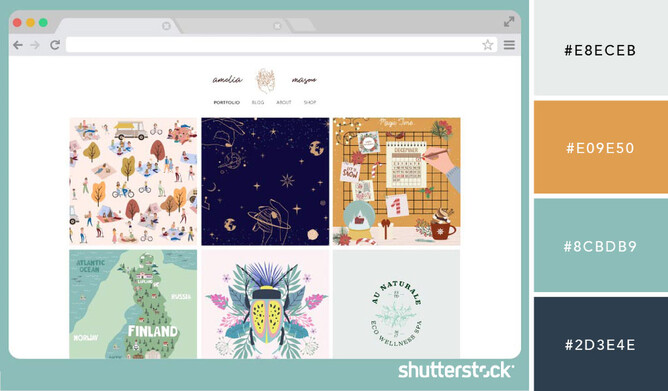 Color Palettes for Blog & Portfolio Sites