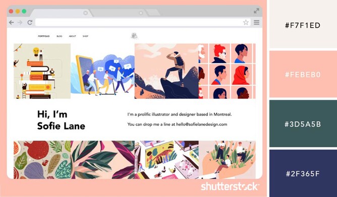 Color Palettes for Blog & Portfolio Sites